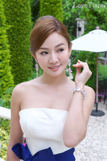 着用イメージ ブレスレット ビジュー ウェディング 結婚式