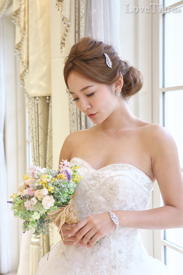 着用イメージ ヘッドドレス ウエディング 結婚式
