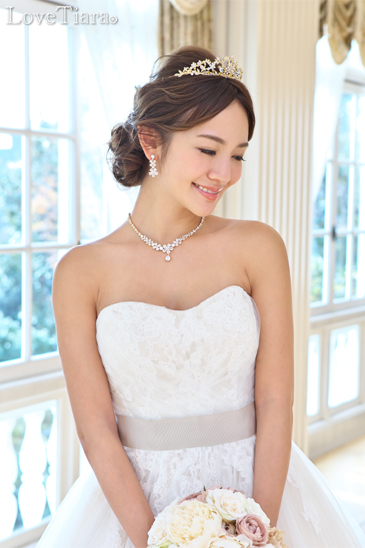 着用イメージ ネックレス ウエディング 結婚式