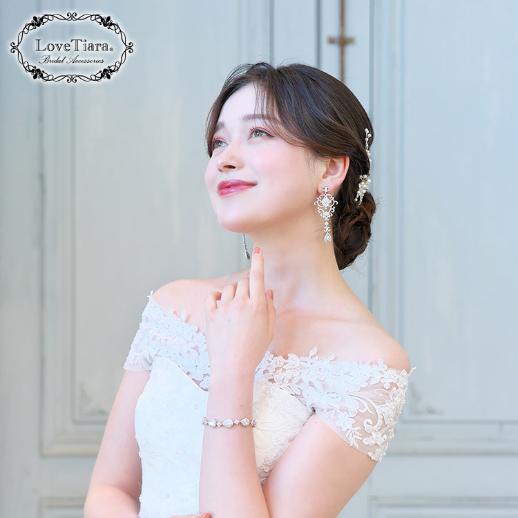 イヤリング　ウエディング　ブライダル　結婚式