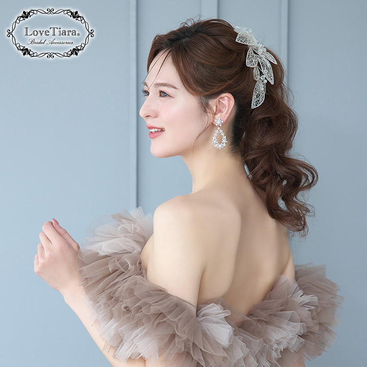 イヤリング　ウエディング　ブライダル　結婚式