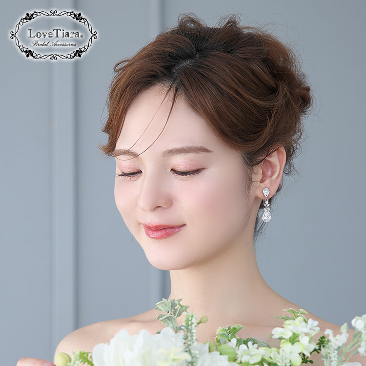 イヤリング　ウエディング　ブライダル　結婚式