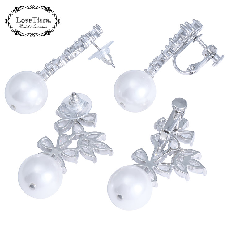 イヤリング　ウエディング　ブライダル　結婚式