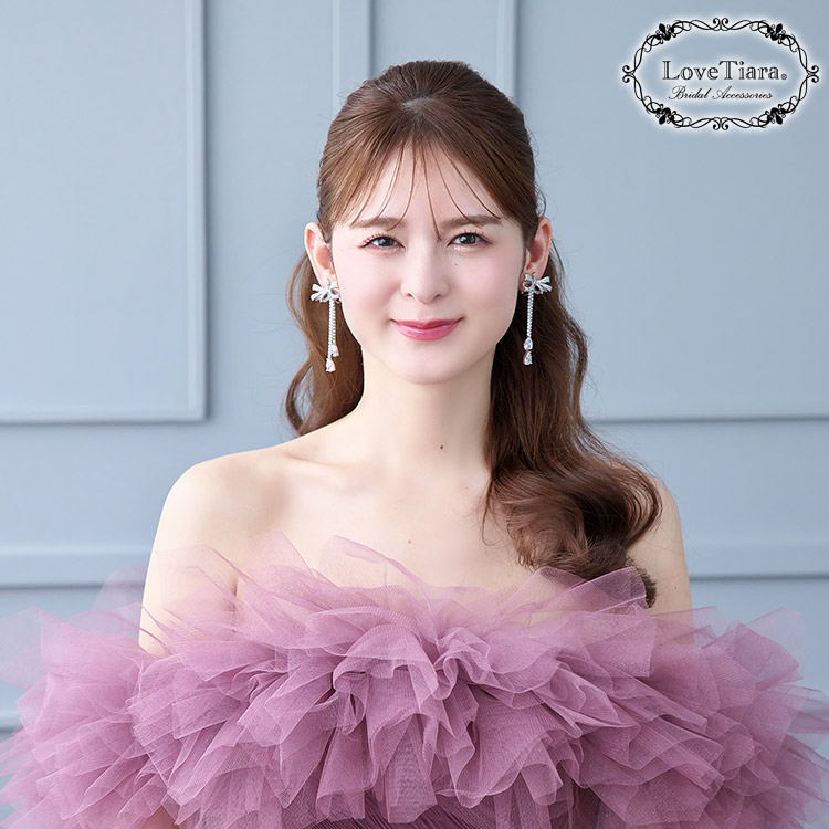 イヤリング　ウエディング　ブライダル　結婚式