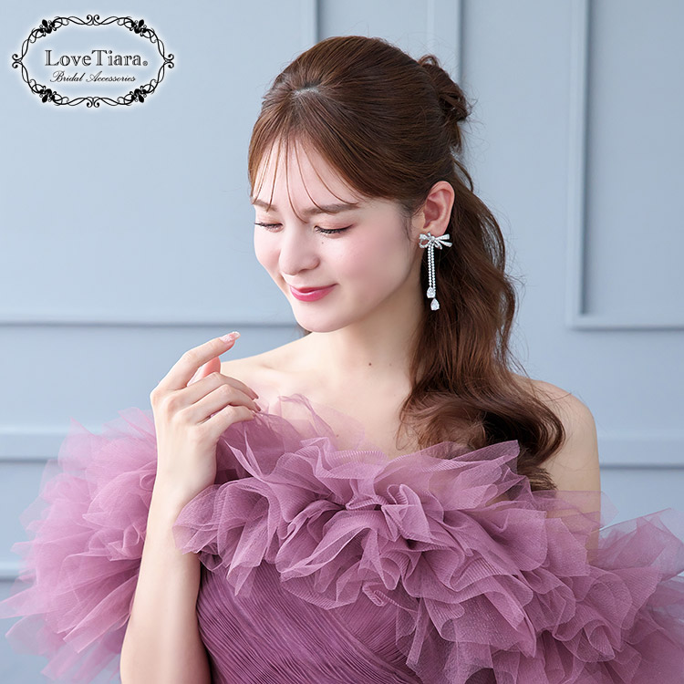 イヤリング　ウエディング　ブライダル　結婚式