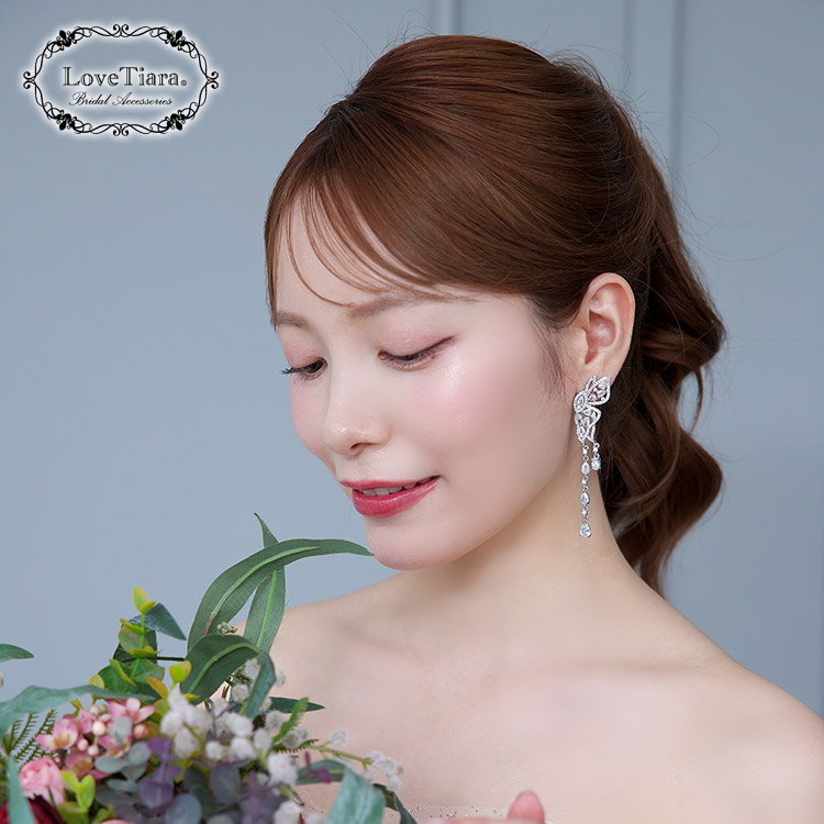 イヤリング　ウエディング　ブライダル　結婚式