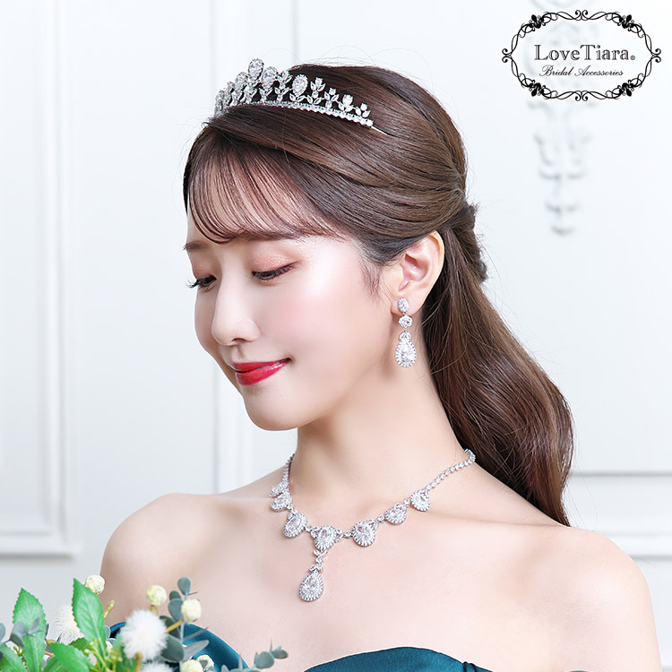【即納！最大半額！】 ラディアントジルコニアティアラ 通信販売ブライダル ヘアアクセサリー