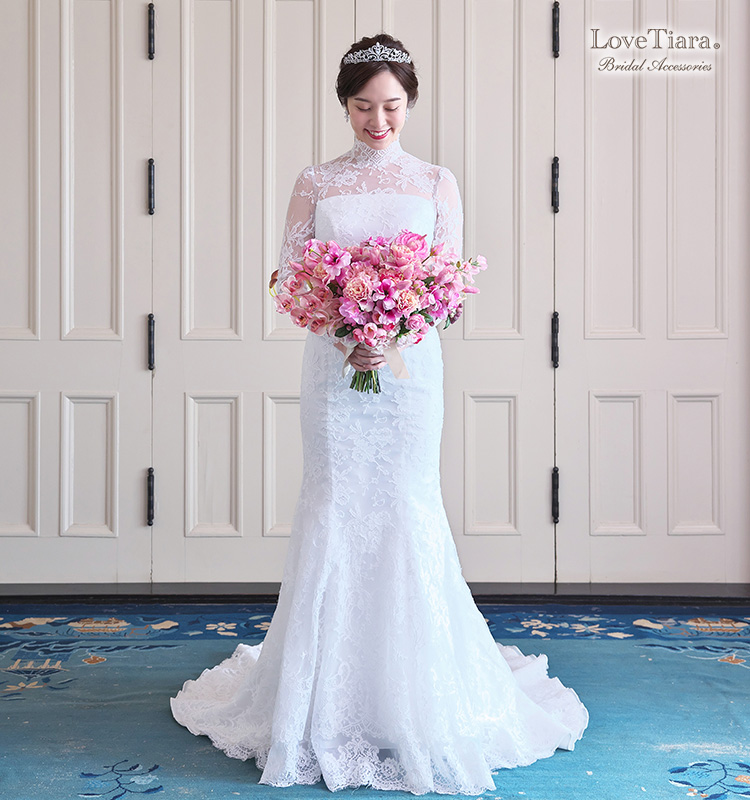 ブリリアハートジルコニアティアラ 通信販売ブライダルウェディング