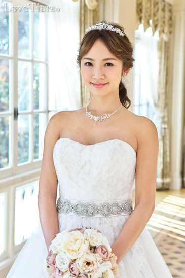 着用イメージ ネックレス ウエディング 結婚式