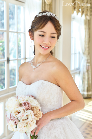 着用イメージ ネックレス ウエディング 結婚式