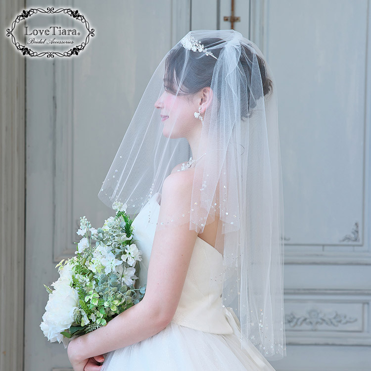 ミッキーベール　ショート　ラメ入り FTW ミラコスタ ウェディング ミッキーベール ショート ラメあり 2025