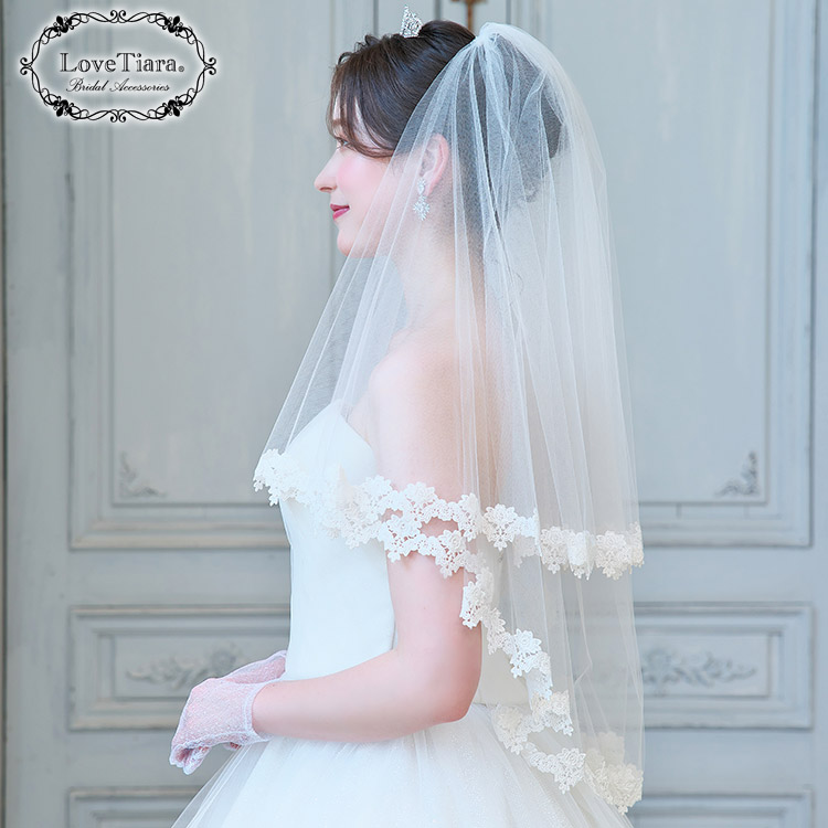 ベール　ウエディング　ブライダル　結婚式