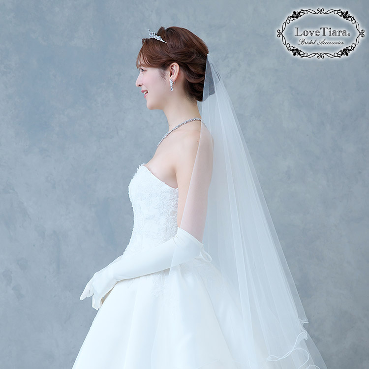 ミディアムベール【メロウ】（ギャザーなし）（ミドルヴェール